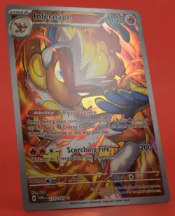 Pokemon TCG English Card TWM EN Twilight Masquerade Infernape 173/167 Full Art - Image 3