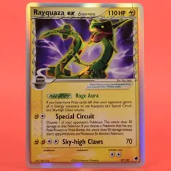 Pokemon TCG English Card ex Dragon Frontiers Rayquaza ex 97/101 Holo Rare - Image 1