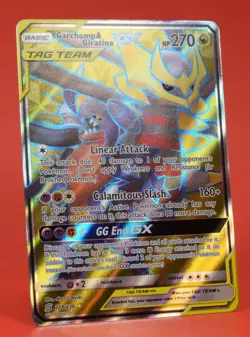 Pokemon English TCG Card Unified Minds Garchomp & Giratina GX 228/236 Full Art - Image 3