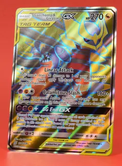 Pokemon English TCG Card Unified Minds Garchomp & Giratina GX 228/236 Full Art - Image 4
