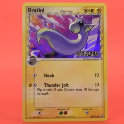 Pokemon TCG English Card ex Delta Species Dratini 65/113 Reverse Holo Stamped - Image 1