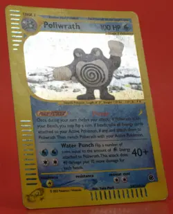Pokemon TCG English Card WotC Expedtion e-Series Poliwrath 24/165 Holo - Image 3