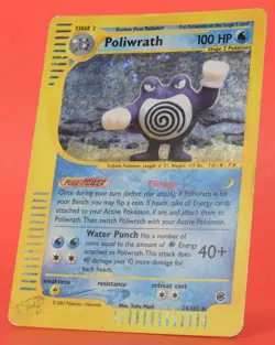 Pokemon TCG English Card WotC Expedtion e-Series Poliwrath 24/165 Holo - Image 5