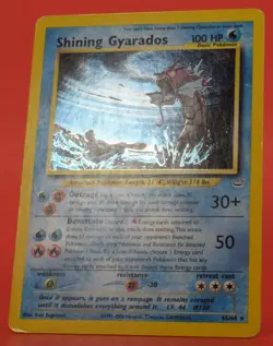 Pokemon TCG English Card Neo Revelation Shining Gyarados 65/64 Holo Secret Rare - Image 4