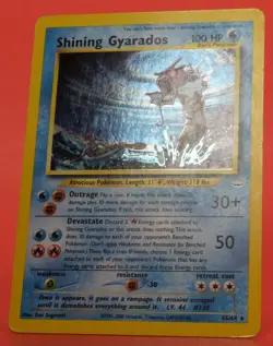 Pokemon TCG English Card Neo Revelation Shining Gyarados 65/64 Holo Secret Rare - Image 5