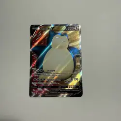 Snorlax V 197/202 Sword & Shield Ultra Rare Full Art Pokemon Card - Image 1
