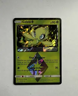Pokemon Celebi Prism Star 19/214 Sun & Moon Lost Thunder Ultra Rare Holo Card - Image 1
