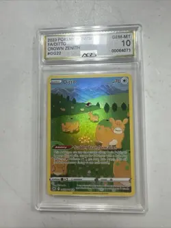 Pokemon TCG Ditto Crown Zenith Galarian Gallery Card GG22/GG70 AGS GEM-MT 10 - Image 1