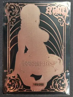 Makima Goddess Story Gold METAL Card Chainsaw man Serial Number #/200! Makima - Image 2