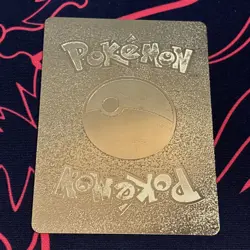Meowth VMAX Pokemon Gold Foil Card Fan Art HP300 - Image 2
