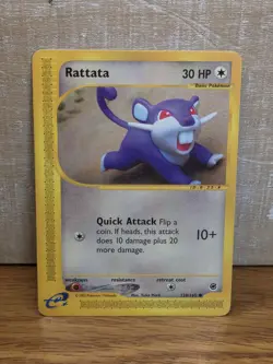 Rattata 128/165 Expedition Non-Holo Pokemon Card TCG - Image 1