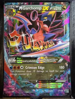 M Garchomp EX REGULAR Promo Card Holo #XY168 Mega (Near Mint) #XY168 - (HP) - Image 1