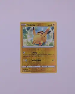 Sword & Shield Reverse Holo Pikachu 65/202 Pokemon Card - Image 1
