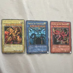 Yu-Gi-Oh! TCG GBI Egyptian God Cards 3-Card Lot EN Regular GBI-001-003 - Image 1