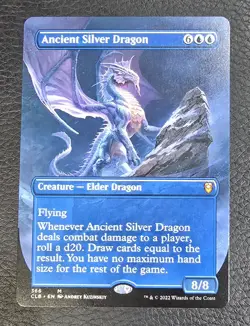 Ancient Silver Dragon (Borderless) Commander Legends: Battle for Baldur's... - Image 1