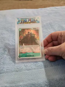 One Piece Card Sakazuki R OP09-026 Japanese Foil, Black Goat Graded Gem Mint 10 - Image 2