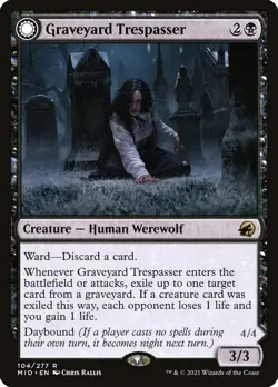 Graveyard Trespasser Regular - Innistrad: Midnight Hunt MTG-NM - Image 1