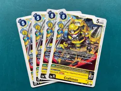 Craftmon BT25-036 Playset Dual Revolution Digimon Card Game x4 - Image 1