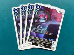Offmon BT25-061 Playset Dual Revolution Digimon Card Game x4 - Image 1