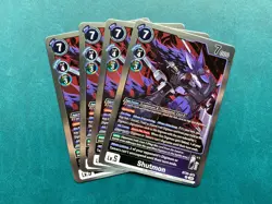 Shutmon BT25-072 Playset Dual Revolution Digimon Card Game x4 - Image 1