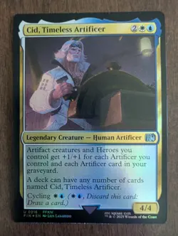 Cid, Timeless Artificer (0216) Final Fantasy Foil LP - Image 1