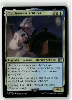 Cid, Timeless Artificer Foil U FINAL FANTASY 216 NM M1-001 - Image 1