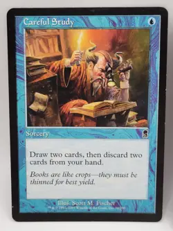 Careful Study x2 MTG Time Spiral LP Blue Sorcery Playset Pair Magic the - Image 2