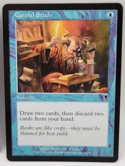 Careful Study x2 MTG Time Spiral LP Blue Sorcery Playset Pair Magic the - Image 5