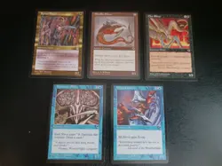 Magic The Gathering MTG Lot Of 5 Slivers Vintage Tempest Stronghold LP 1997 - Image 1