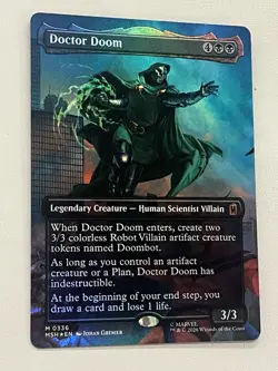 MTG Doctor Doom Borderless Foil 336 [Marvel Super Heroes] Near Mint NM - Image 1