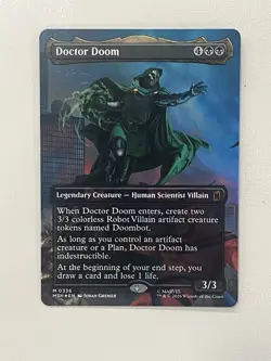 MTG Doctor Doom Borderless Foil 336 [Marvel Super Heroes] Near Mint NM - Image 2