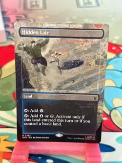 Hidden Lair Borderless 383 Marvel Super Heroes Magic the Gathering - Image 1