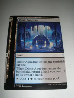 MTG Magic Commander Miscut Misprint Dimir Aqueduct x1 NM - Image 1