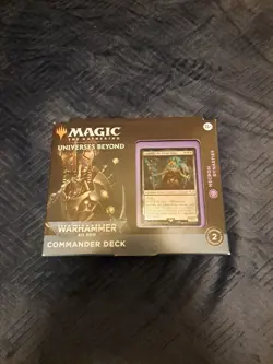 MTG universes beyond Warhammer 40K Commander Deck Necron Dynasties New/Sealed - Image 1