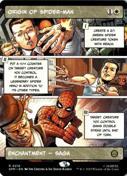 NM - Origin of Spider-Man (Borderless) R Marvel's Spider-Man 218 - Image 1