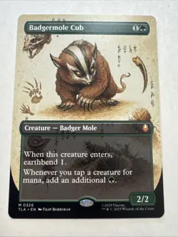 Wizards of the Coast MTG Avatar Last Airbender Badgermole Cub 0326 - Image 1