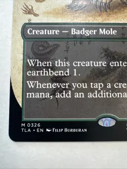 Wizards of the Coast MTG Avatar Last Airbender Badgermole Cub 0326 - Image 4