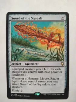 Sword of the Squeak 40 R Commander: Bloomburrow Magic: The Gathering Near Mint - Image 1