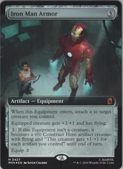 Foil Iron Man Armor (Extended Art) M Marvel Super Heroes 427 NM - Image 1