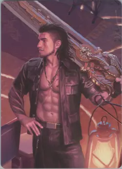 MTG Normal Warrior's Resolve Scene Art Card S Art Series: FINAL FANTASY 24 NM - Image 1