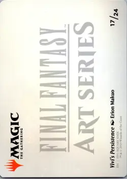 MTG Normal Vivi's Persistence Scene Art Card S Art Series: FINAL FANTASY 17 NM - Image 2