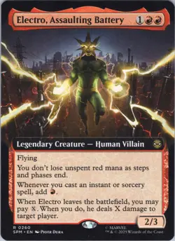 MTG Normal Electro, Assaulting Battery (Extended Art) R Marvel's Spider-Man 260 - Image 1
