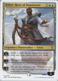 Teferi, Hero of Dominaria (White Border) M Mystery Booster 2 90 NM - Image 1
