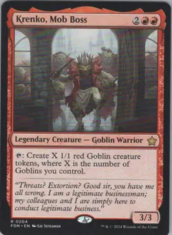 Krenko, Mob Boss R Foundations 204 NM - Image 1