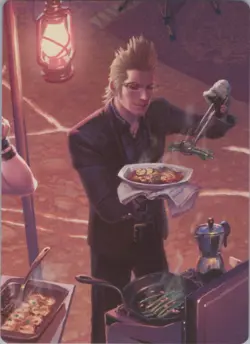 MTG Normal Campsite Cuisine Scene Art Card S Art Series: FINAL FANTASY 23 NM - Image 1