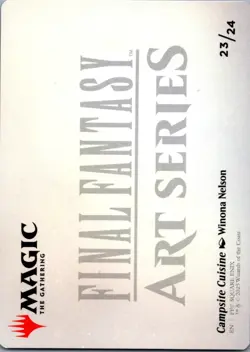 MTG Normal Campsite Cuisine Scene Art Card S Art Series: FINAL FANTASY 23 NM - Image 2