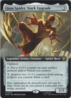 MTG Normal Iron Spider, Stark Upgrade (Extended Art) R Marvel's Spider-Man 279 N - Image 1