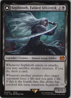 Sephiroth, Fabled SOLDIER M FINAL FANTASY 115 NM - Image 1