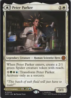 MTG Normal Peter Parker M Marvel's Spider-Man 10 NM - Image 1