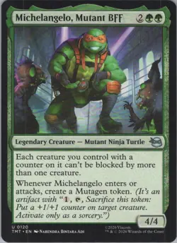 Normal Michelangelo, Mutant BFF U Teenage Mutant Ninja Turtles 120 NM - Image 1